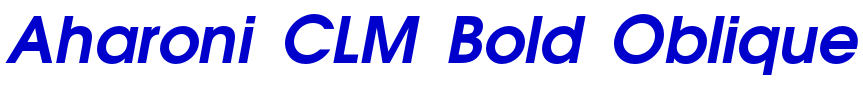 Aharoni CLM Bold Oblique フォント